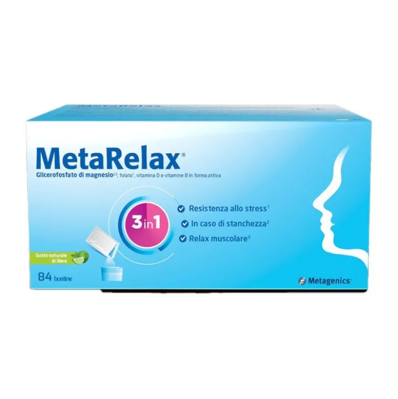 MetaRelax Integratore per Stress e Stanchezza 84 Bustine