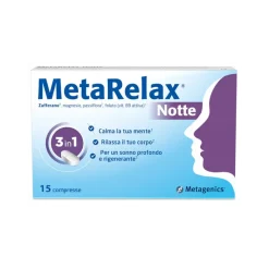 MetaRelax Notte Integratore per Sonno e Relax 15 Compresse