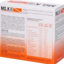 MGK VIS Integratore con Magnesio Potassio e Creatina 30 Bustine Gusto Arancia