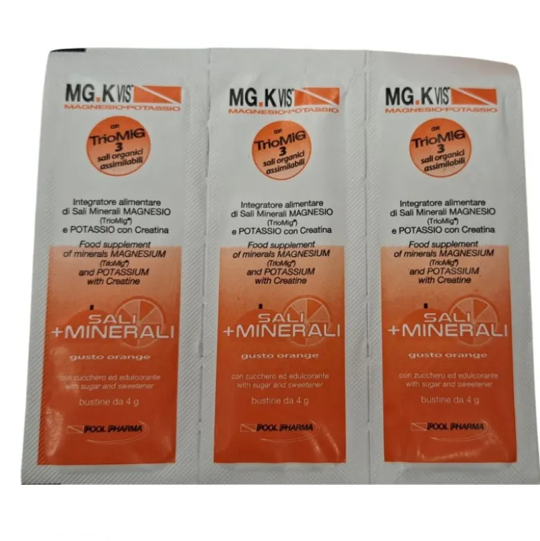 MGK Vis Magnesio e Potassio Arancia Integratore per Stanchezza 45 Bustine