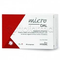 Microdal Fitodal Integratore Digestivo per Gonfiore Addominale 40 Compresse