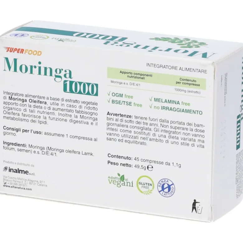 Moringa 1000 Integratore Ricostituente 45 Compresse