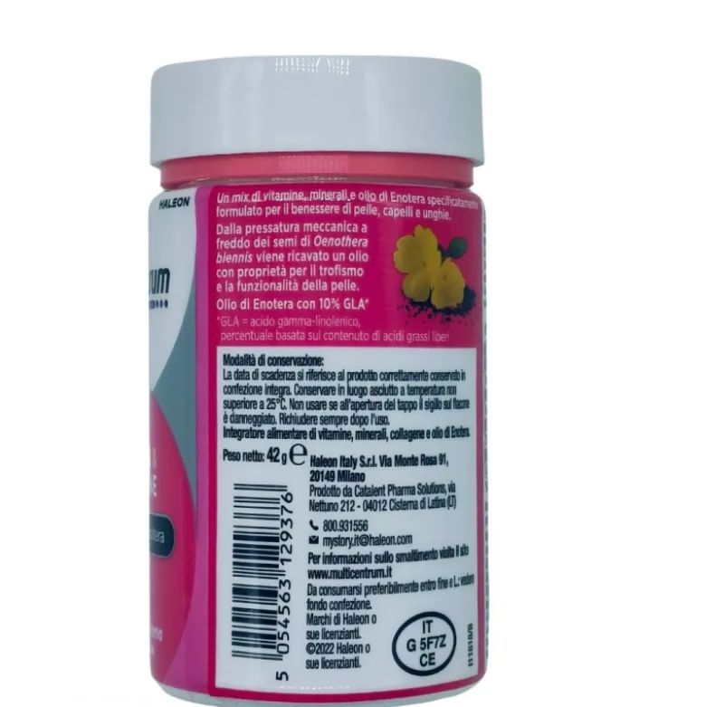 Multicentrum Bellezza e Collagene Integratore Pelle 30 Capsule