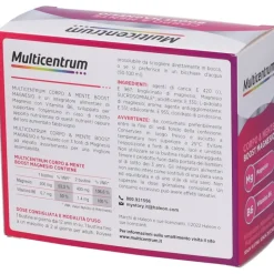 Multicentrum Boost Magnesio Integratore di Magnesio 30 Bustine