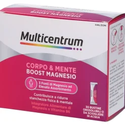 Multicentrum Boost Magnesio Integratore di Magnesio 30 Bustine