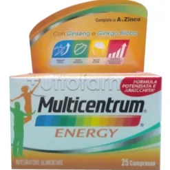 Multicentrum Energy Integratore Multivitaminico Multiminerale 25 Compresse