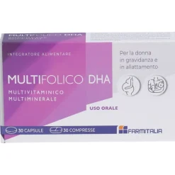 Multifolico DHA Integratore per Gravidanza e Allattamento 60 Capsule