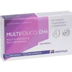 Multifolico DHA Integratore per Gravidanza e Allattamento 60 Capsule