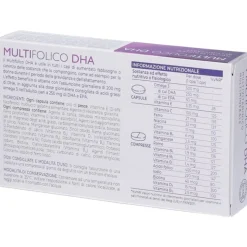 Multifolico DHA Integratore per Gravidanza e Allattamento 60 Capsule
