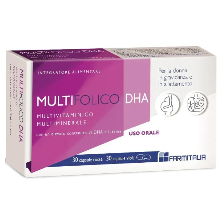 Multifolico DHA Integratore per Gravidanza e Allattamento 60 Capsule