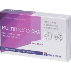 Multifolico DHA Integratore per Gravidanza e Allattamento 60 Capsule
