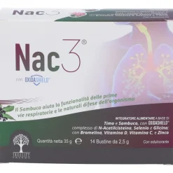 Nac 3 Integratore per Vie Respiratorie 14 Bustine