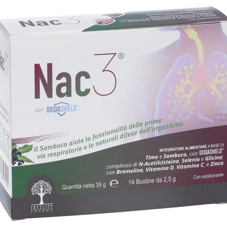 Nac 3 Integratore per Vie Respiratorie 14 Bustine