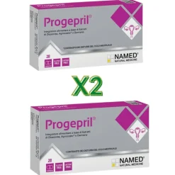 Named Progepril Integratore per Ciclo Mestruale e Menopausa Supporto Naturale 2 Confezioni 56 Compresse