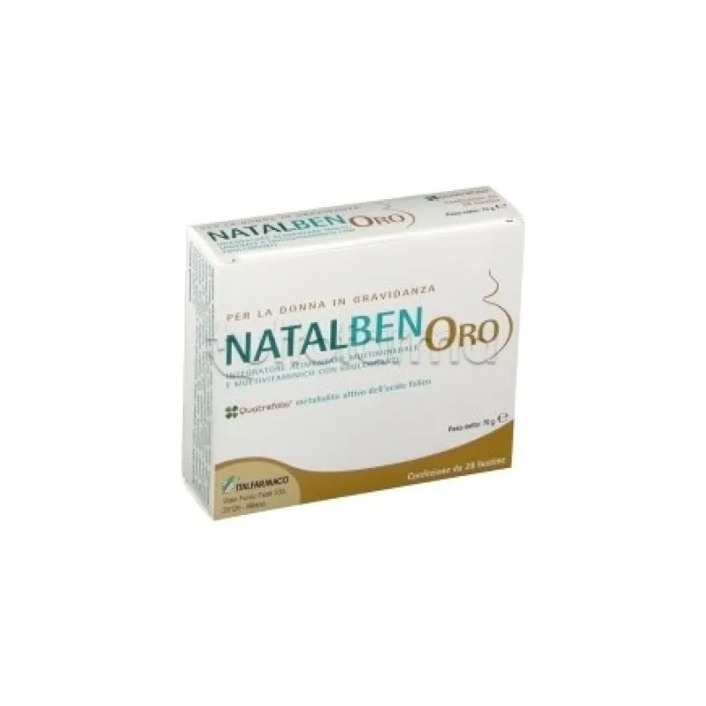 Natalben Oro Integratore Vitamine e Minerali per Gravidanza 28 Bustine