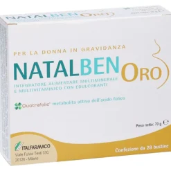 Natalben Oro Integratore Vitamine e Minerali per Gravidanza 28 Bustine