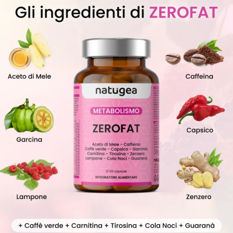Natugea Zero Fat Integratore Controllo del Peso 60 Compresse
