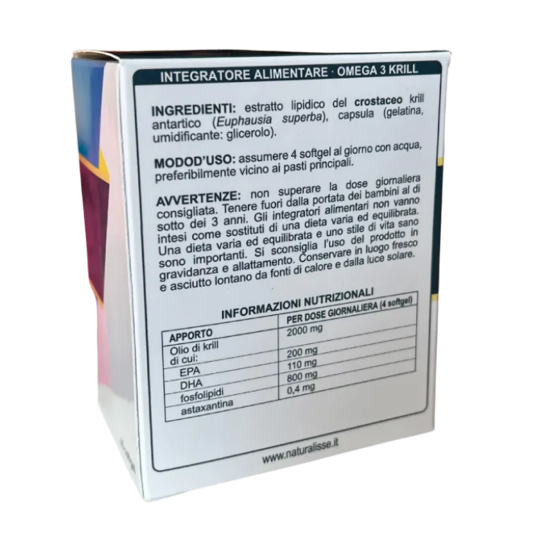 Naturalisse Omega 3 Krill Integratore 60 Capsule Softgel