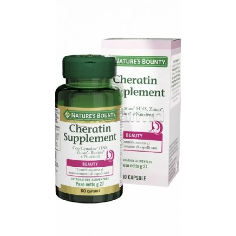 Nature's Bounty Cheratin Supplement Integratore per i Capelli 60 Capsule