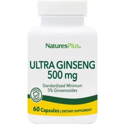 Natures Plus Ultra Ginseng Integratore Alimentare Energizzante 60 Capsule