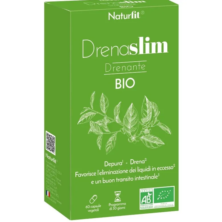 Naturfit Drenaslim Bio Drenaggio Liquidi 60 Capsule Vegetali
