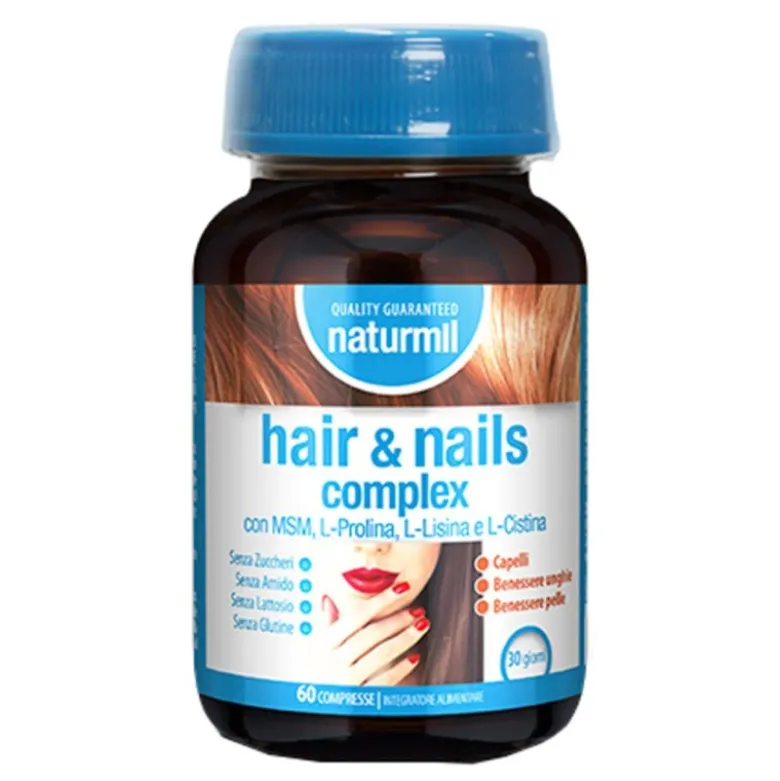 Naturmil Hair & Nails Complex Integratore per Pelle e Capelli 60 Compresse