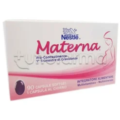 Nestle Materna Integratore per Pregravidanza e Gravidanza 90 Capsule Softgel