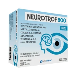 Neurotrof 800 per Capacità Visiva e Sistema Nervoso 20 Bustine da 20 ml.