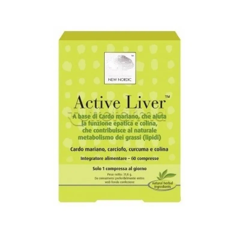 New Nordic Active Liver Integratore Funzionalità Epatica 60 Compresse