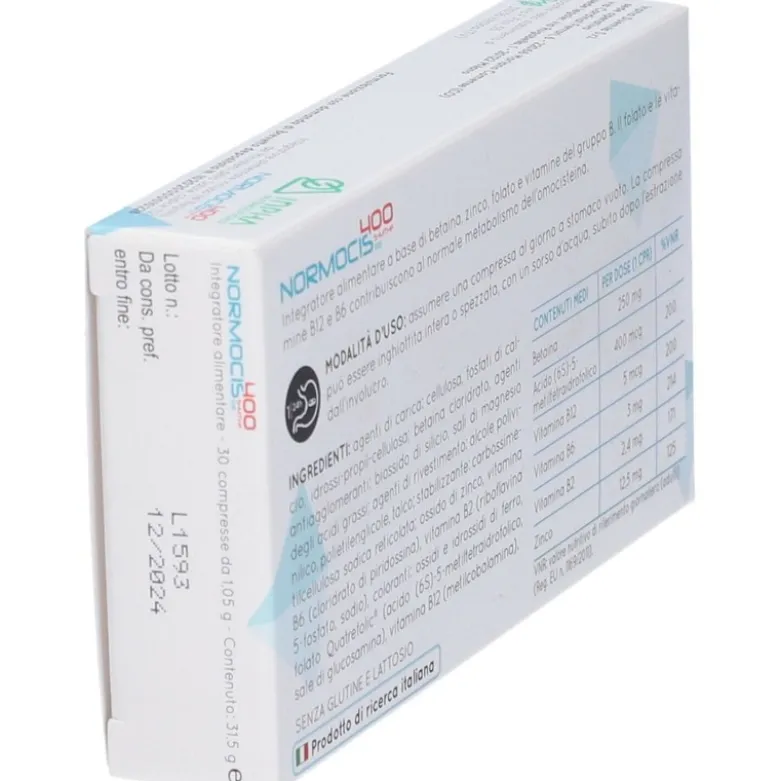 Normocis 400 Integratore per Controllo Omocisteina 30 Compresse