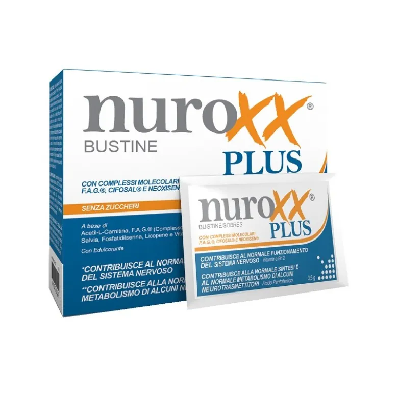 Nuroxx Plus Shedir Pharma Integratore 16 Bustine Arancia Rossa