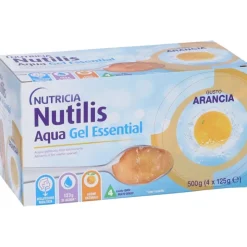 Nutricia Nutilis Aqua Essential Acqua Gelificata Gel Arancia 4x125g