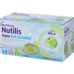 Nutricia Nutilis Aqua Essential Acqua Gelificata Gel Mela 4x125g
