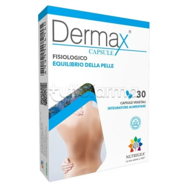 Nutrigea Dermax Integratore per Affezioni della Pelle 30 Capsule