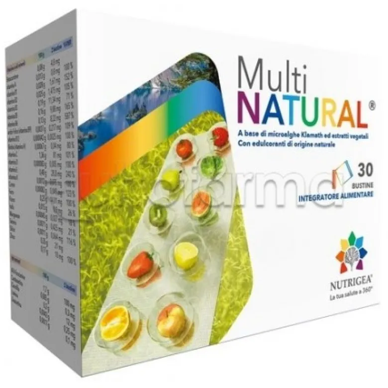 Nutrigea Multinatural Integratore Multivitaminico 30 Bustine