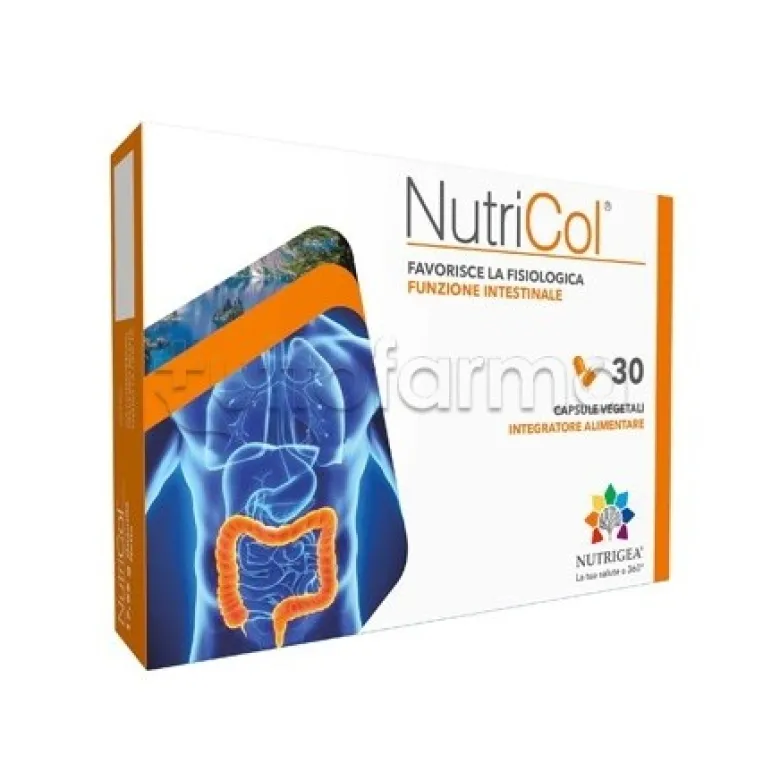 Nutrigea Nutricol Integratore per Benessere Intestinale 30 Capsule