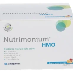 Nutrimonium HMO Integratore Flora Intestinale Gusto Pesca e Mango 28 Bustine