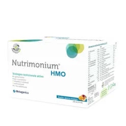 Nutrimonium HMO Integratore Flora Intestinale Gusto Pesca e Mango 28 Bustine