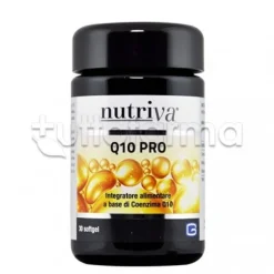 Nutriva Q10 Pro Integratore Antiossidante 30 Capsule Molli