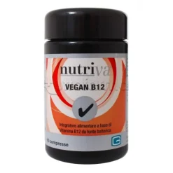 Nutriva Vegan B12 Integratore Alimentare di Vitamina B12 60 Compresse