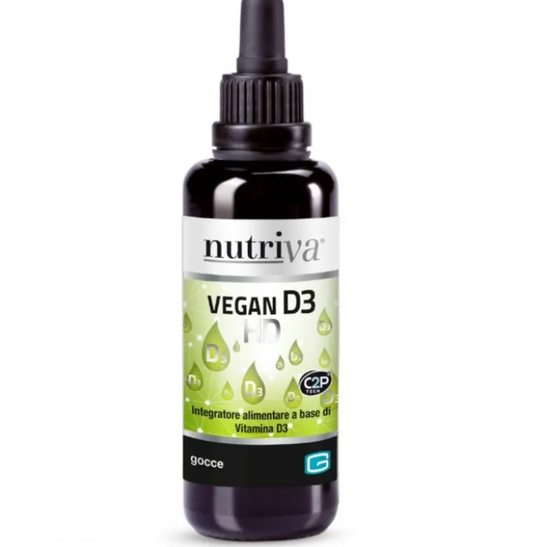 Nutriva Vegan D3 HD Gocce Concentrate Vitamina D3 30ml