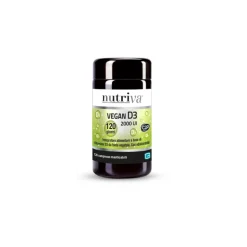 Nutriva Vegan D3Integratore per Ossa e Muscoli 120 Compresse