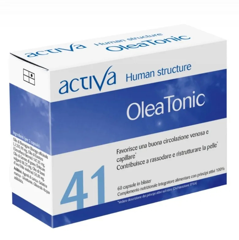 Oleatonic Integratore per Pelle e Circolazione 60 Capsule