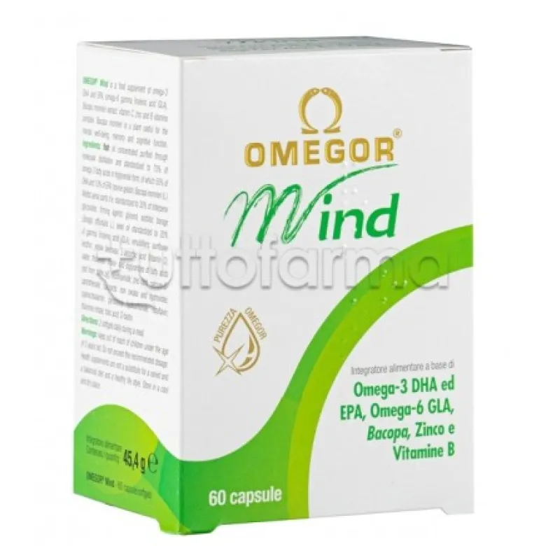 Omegor Mind Integratore per Memoria 60 Capsule Molli