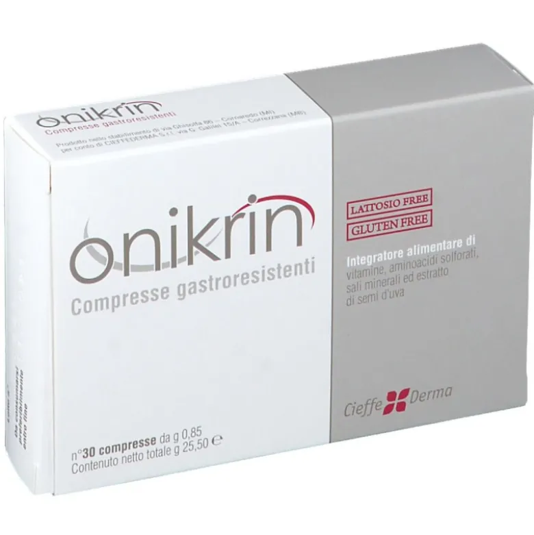 Onikrin Integratore per Capelli 30 Compresse