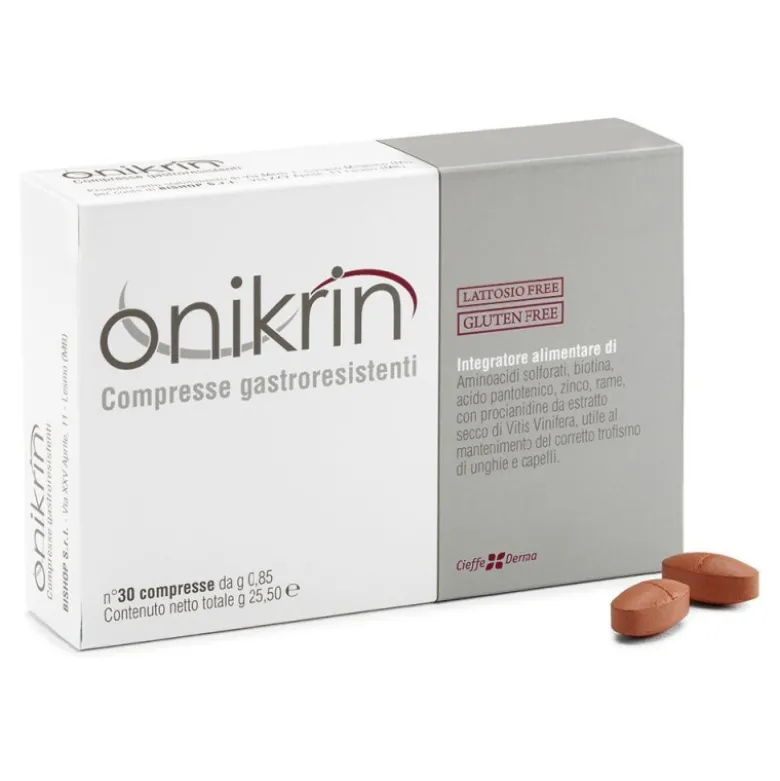 Onikrin Integratore per Capelli 30 Compresse