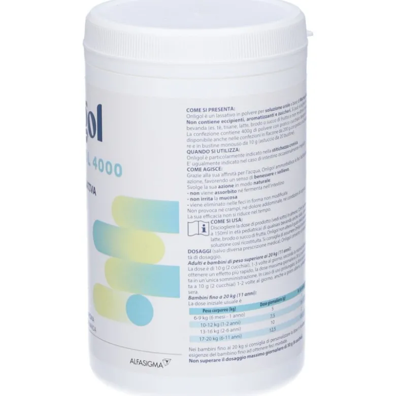 Onligol Macrogol 4000 Integratore per Stitichezza 400g