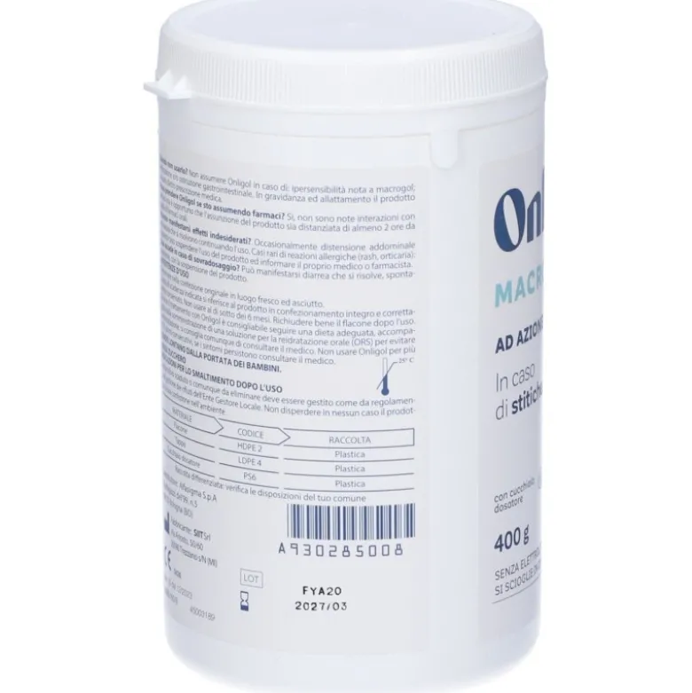 Onligol Macrogol 4000 Integratore per Stitichezza 400g