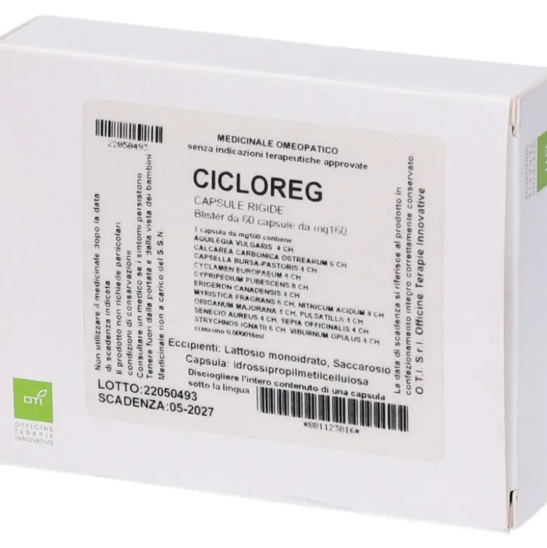 Oti Cicloreg Composto Rimedio Omeopatico 60 Capsule