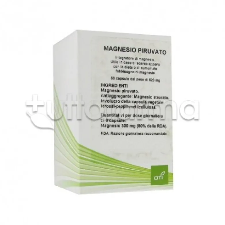 Oti Magnesio Piruvato Integratore contro Stanchezza 60 Capsule